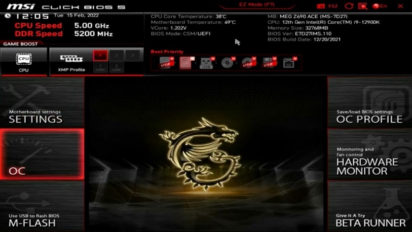 MSI Del, F2